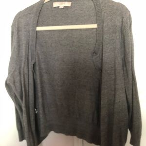 Loft gray cardigan
